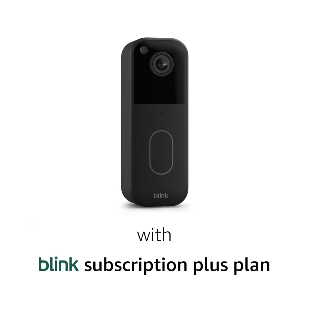 Blink Video Doorbell (newest model) – Head-to-toe HD view, two-year battery life, and simple setup. Sync Module Core included – System (Black)
